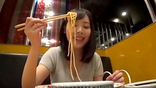Hot Asian girl comes home with him after dinner be beneficial to wild sex